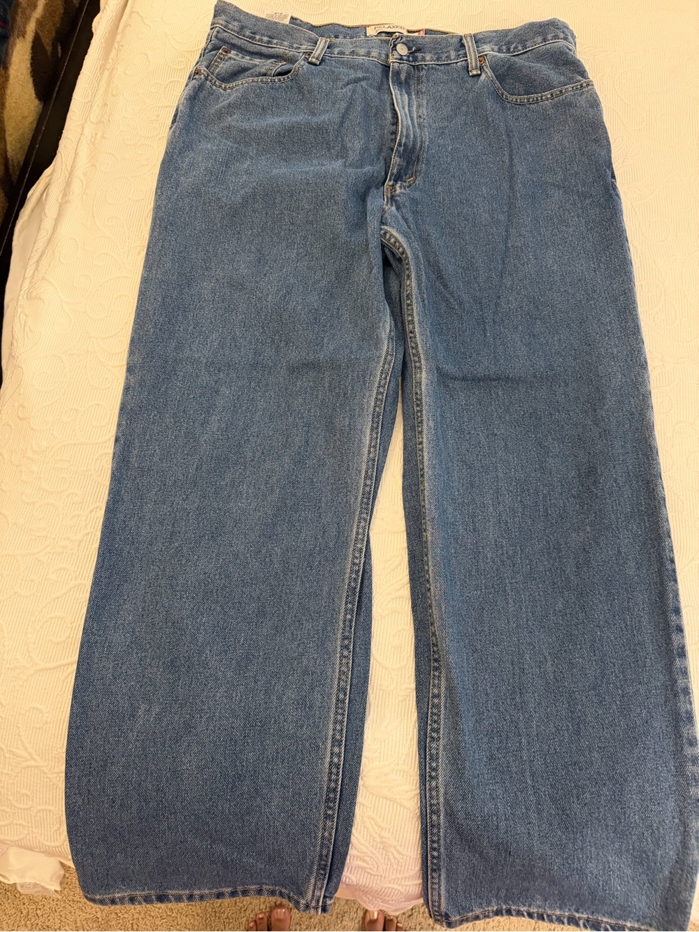 Vintage Levi's 550 Relaxed Fit Denim Jeans 40x30 Baggy Skater Distressed Blue